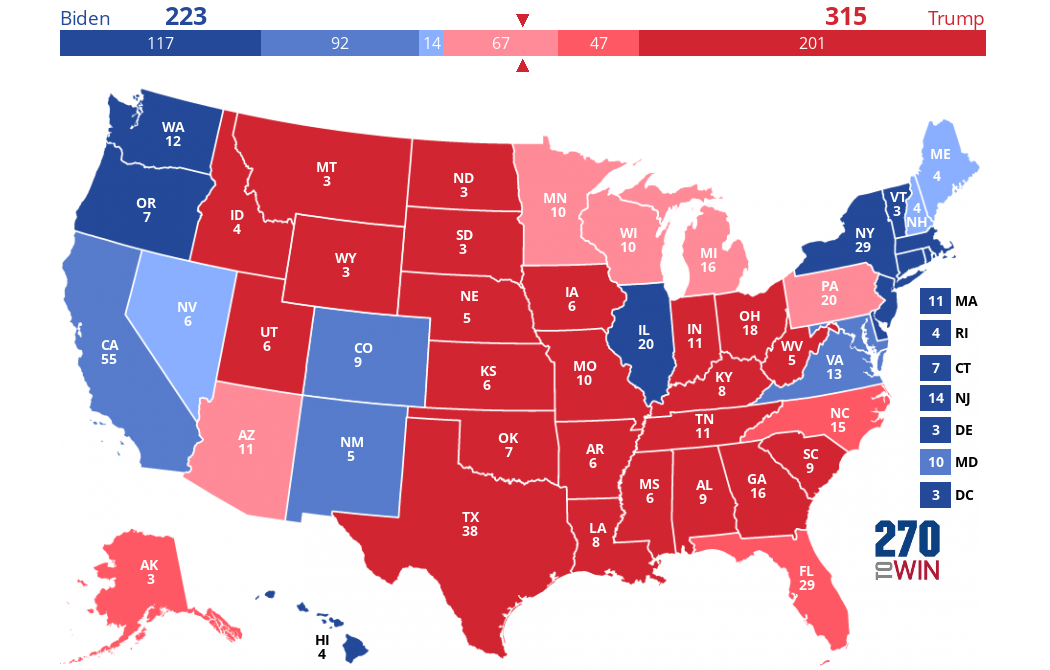 2024 United States Presidential Election Map - Denice Mirabella