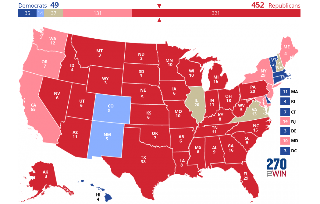 2024 Presidential Election Interactive Map