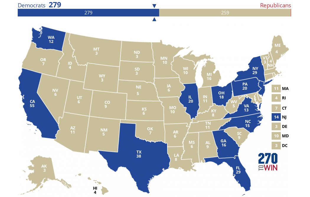 2024 Presidential Election Interactive Map