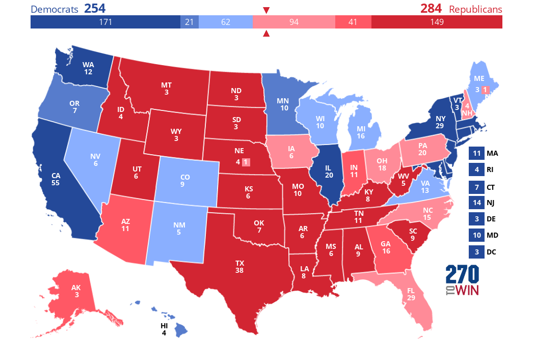 2024 Presidential Election Interactive Map