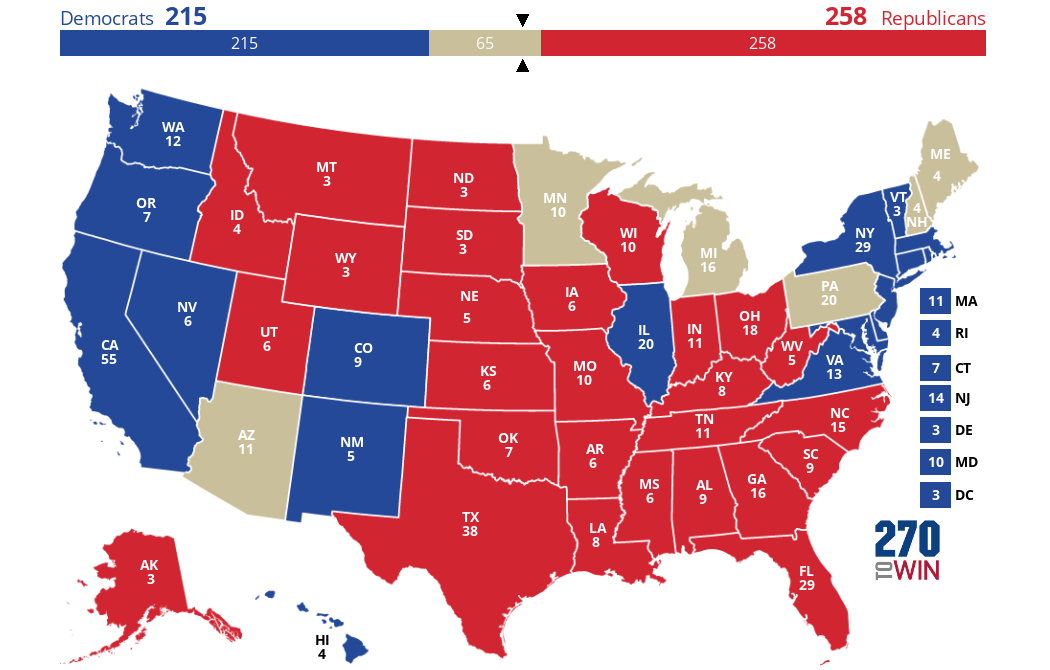 2025 Presidential Election Interactive Map