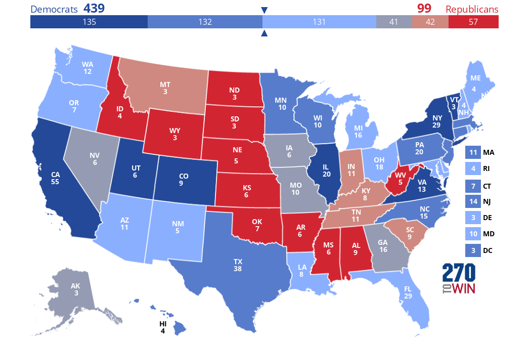 2024 Presidential Election Interactive Map