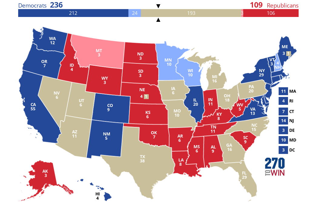 2024 Presidential Election Interactive Map