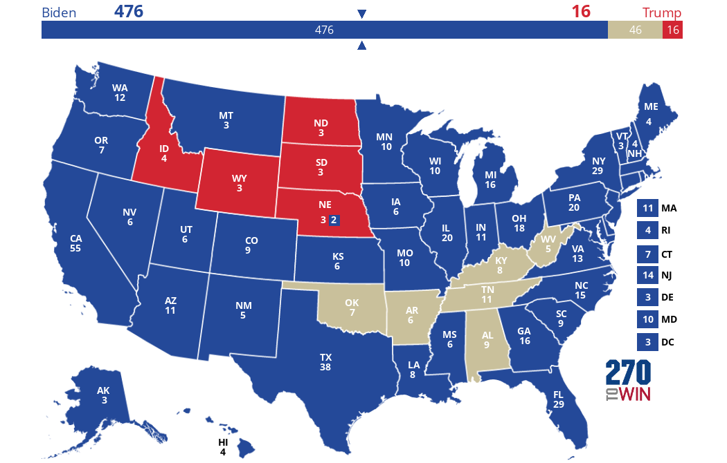 2024 Presidential Election Interactive Map