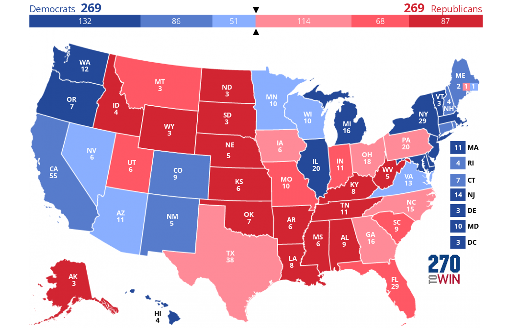 Electoral College Map 2024