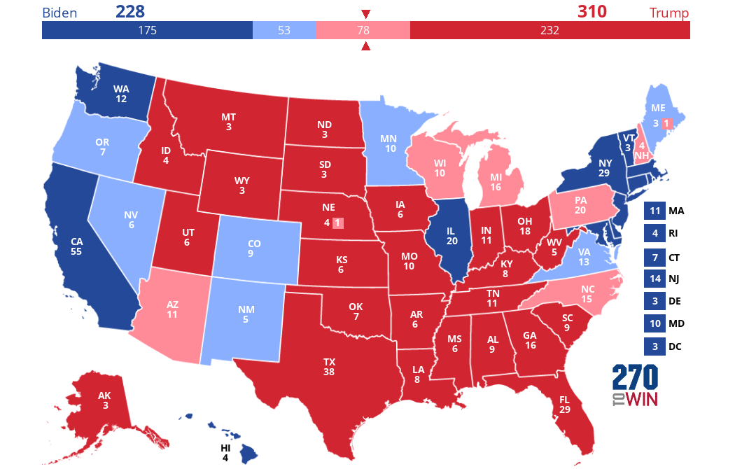 2024 Presidential Election Interactive Map