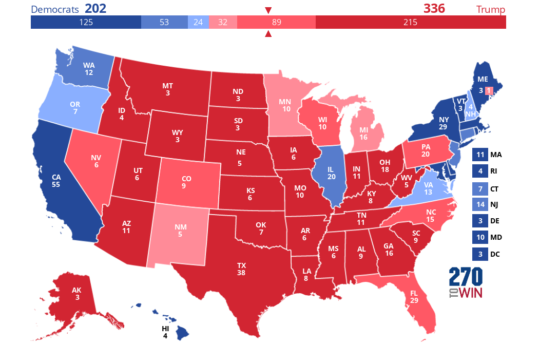 2024 Presidential Election Interactive Map