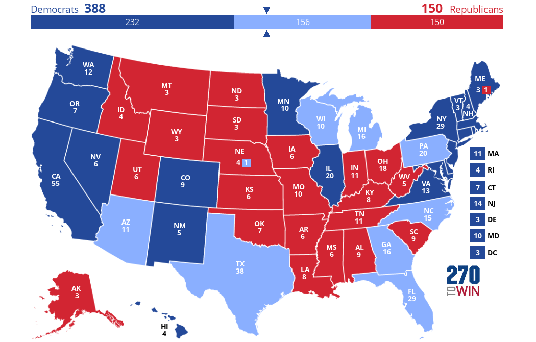 2024 Presidential Election Interactive Map