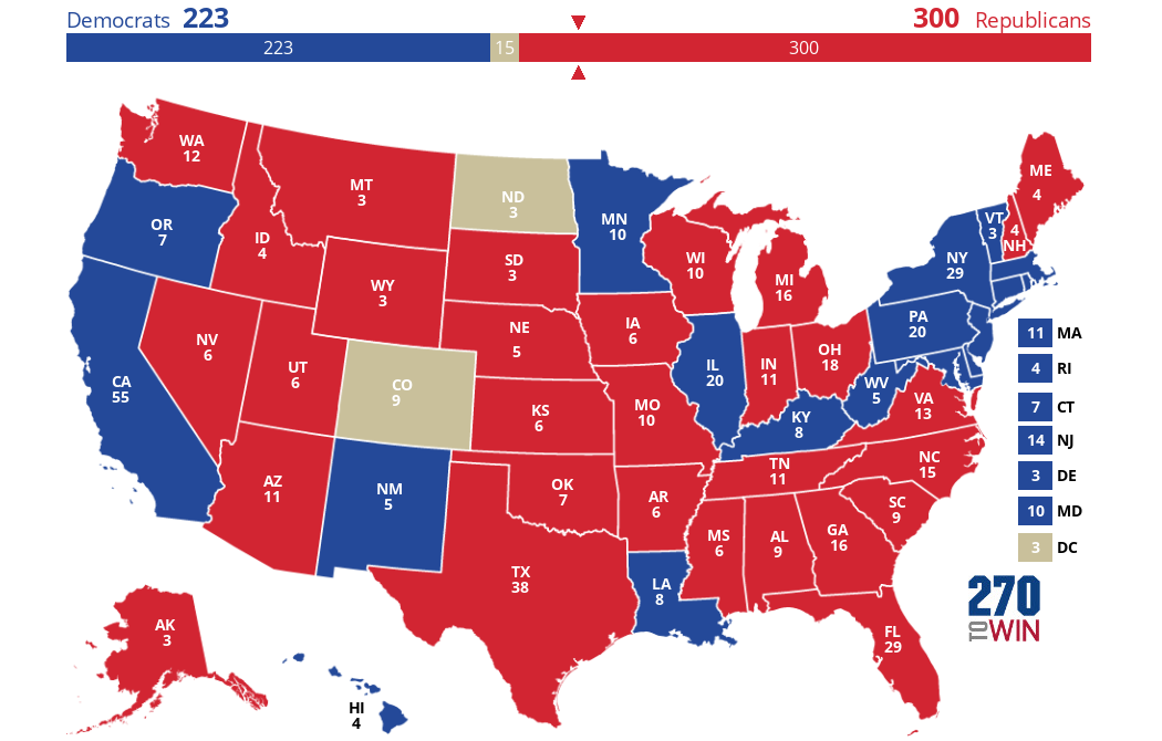 2024 Presidential Election Interactive Map