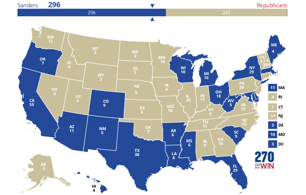 2025 Presidential Election Interactive Map