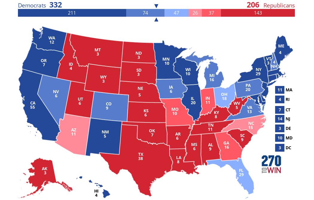 2024 Presidential Election Interactive Map