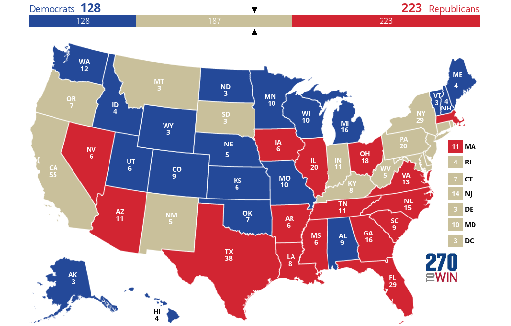 2025 Presidential Election Interactive Map