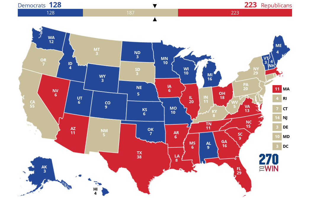 2024 Presidential Election Interactive Map