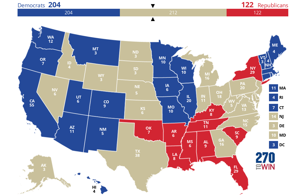 2024 Presidential Election Interactive Map