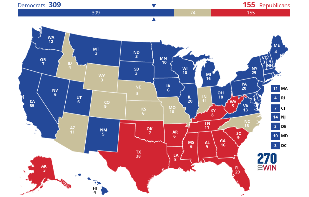 2024 Presidential Election Interactive Map