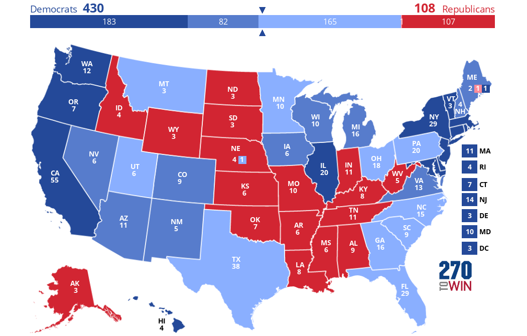 2024 Presidential Election Interactive Map