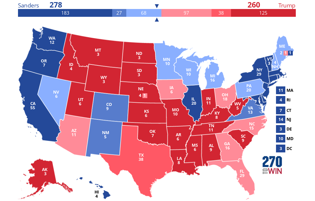 2025 Presidential Election Interactive Map