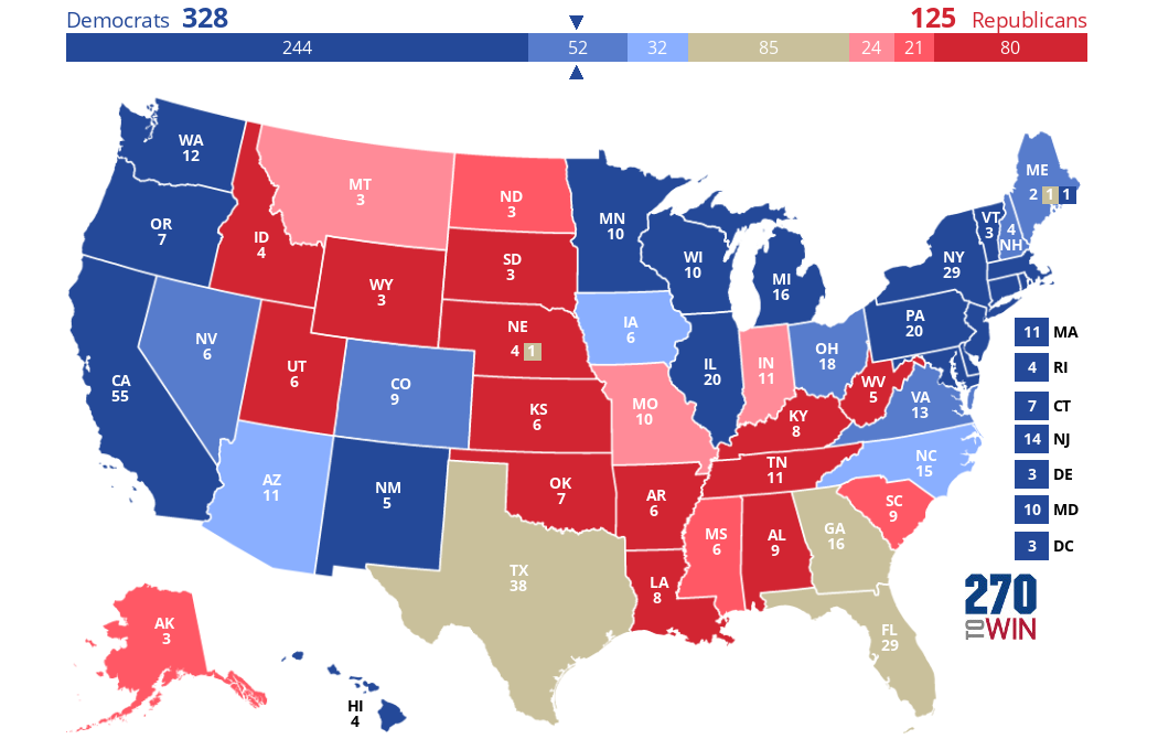2024 Presidential Election Interactive Map