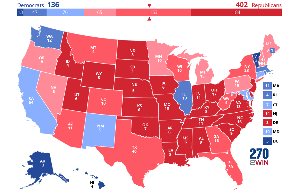 2024 Presidential Election Interactive Map