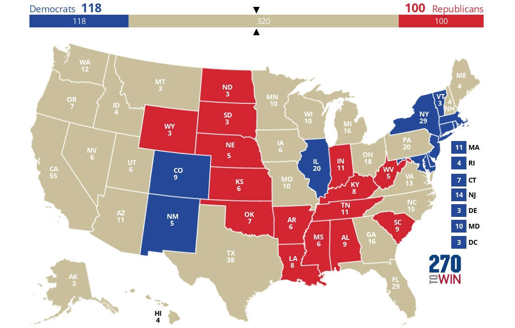 2024 Presidential Election Interactive Map