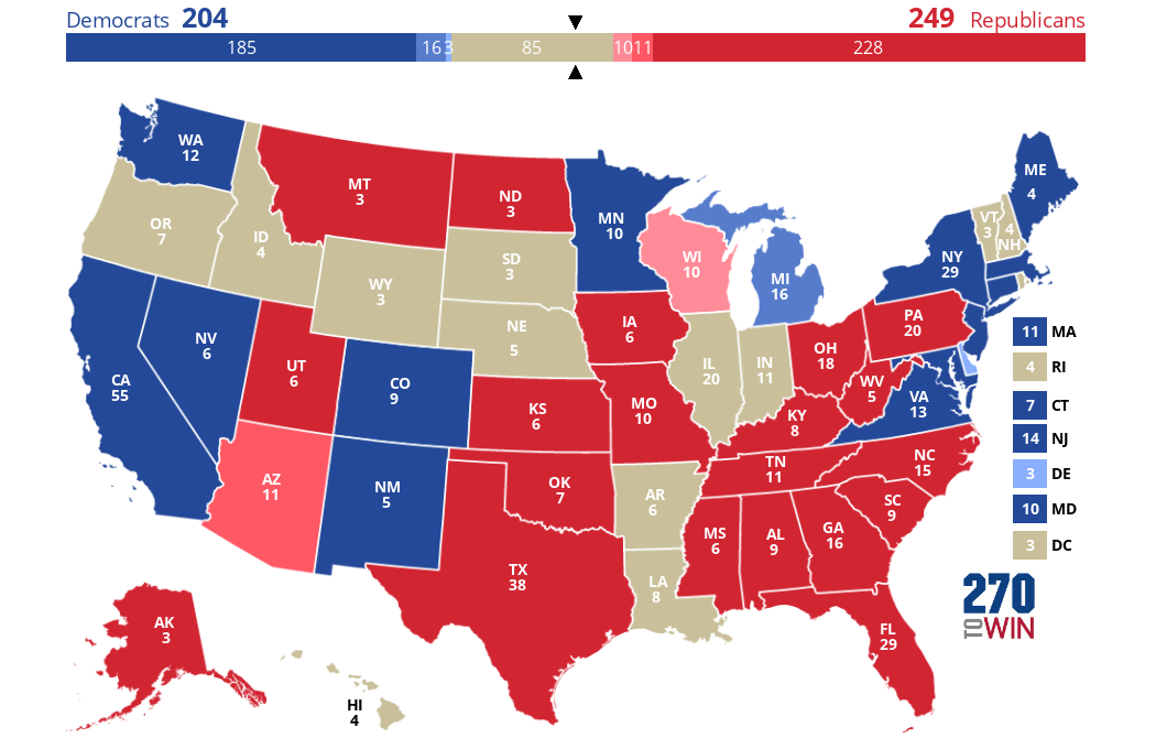 2024 Presidential Election Interactive Map