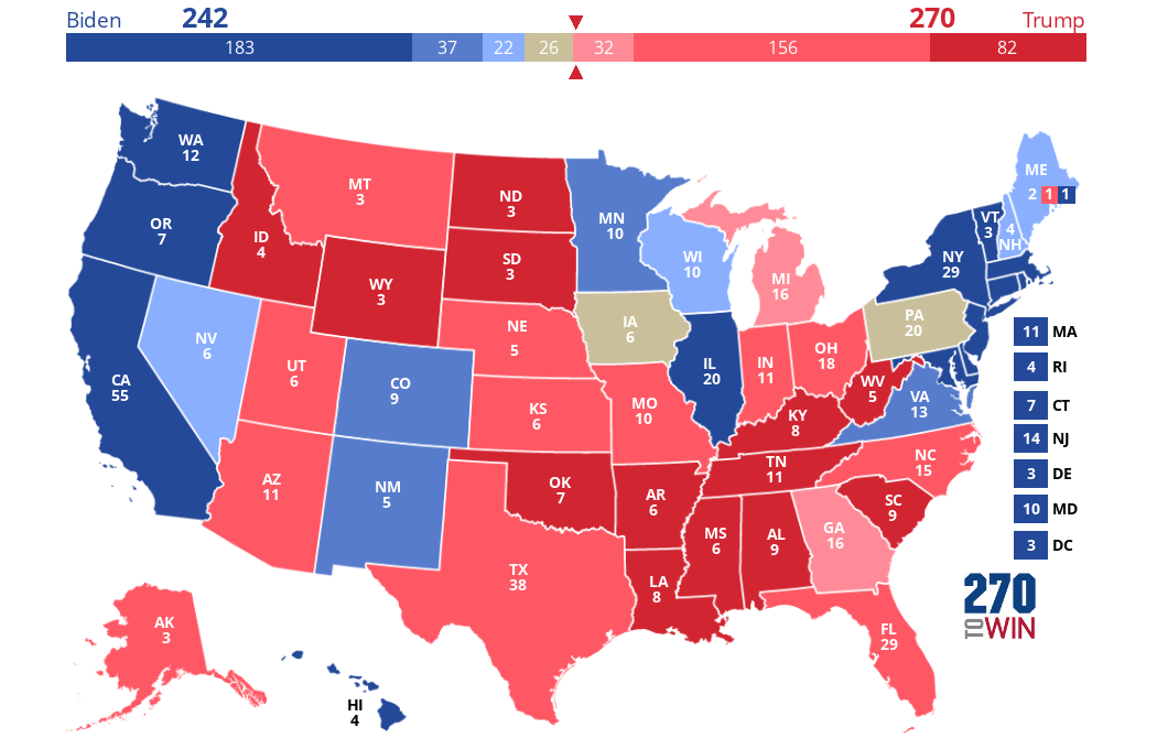 2024 Presidential Election Interactive Map