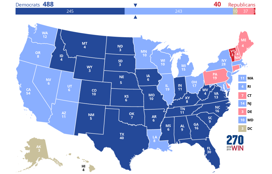 2024 Presidential Election Interactive Map