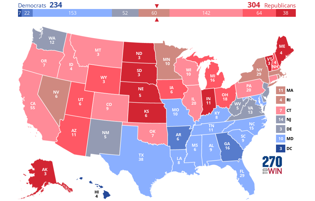 2024 Presidential Election Interactive Map