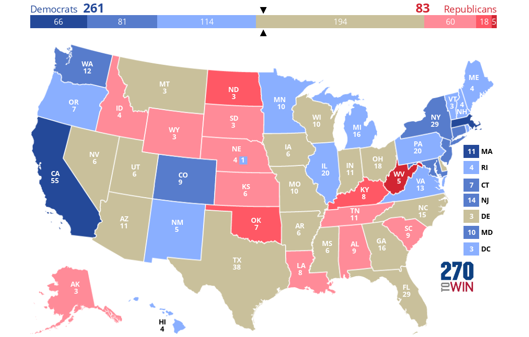 2024 Presidential Election Interactive Map