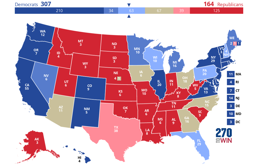 2024 Presidential Election Interactive Map AE0