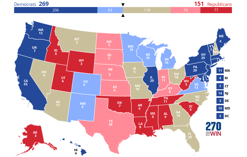 2024 Presidential Election Interactive Map