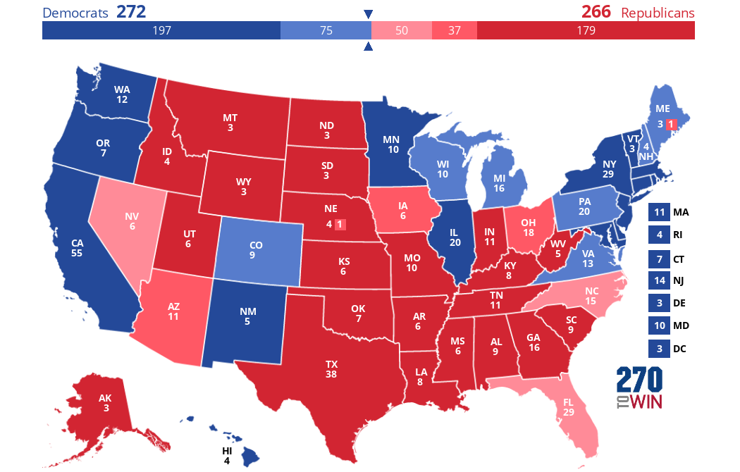 2024 Presidential Election Interactive Map AE0