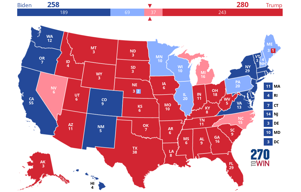 2024 Presidential Election Interactive Map