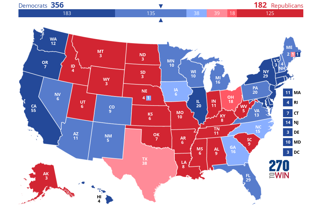 2024 Presidential Election Interactive Map