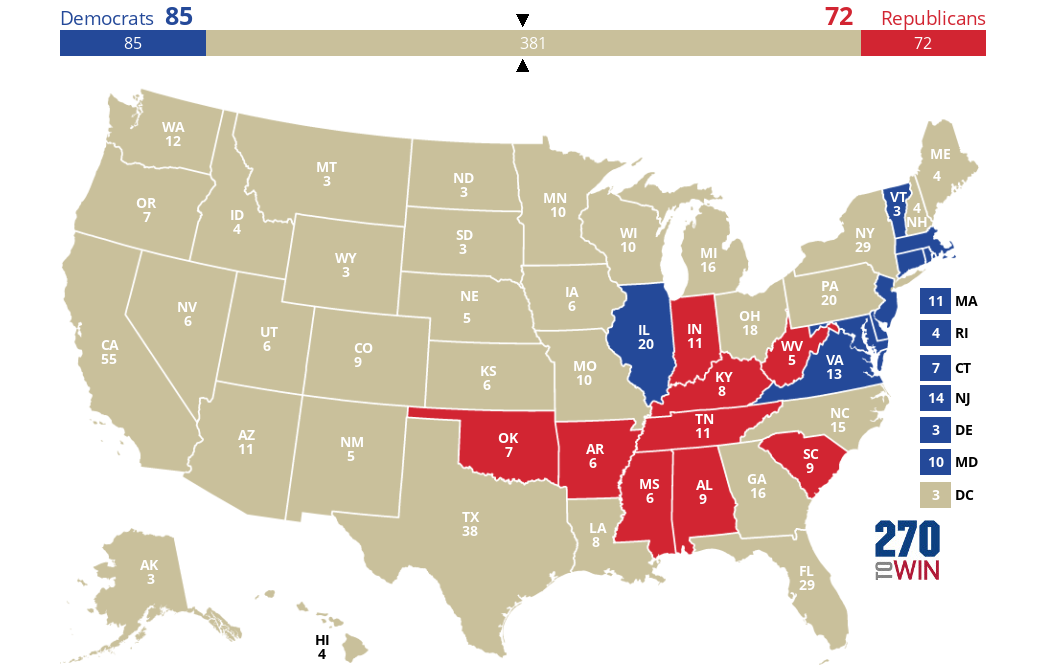 2024 Presidential Election Interactive Map