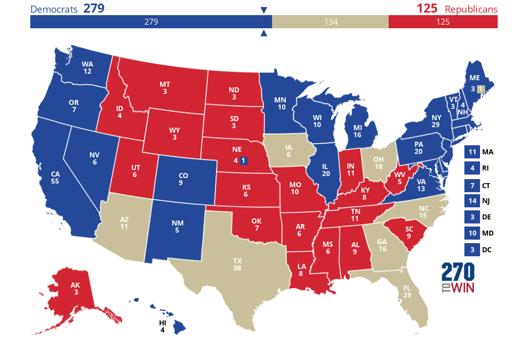 2024 Presidential Election Interactive Map