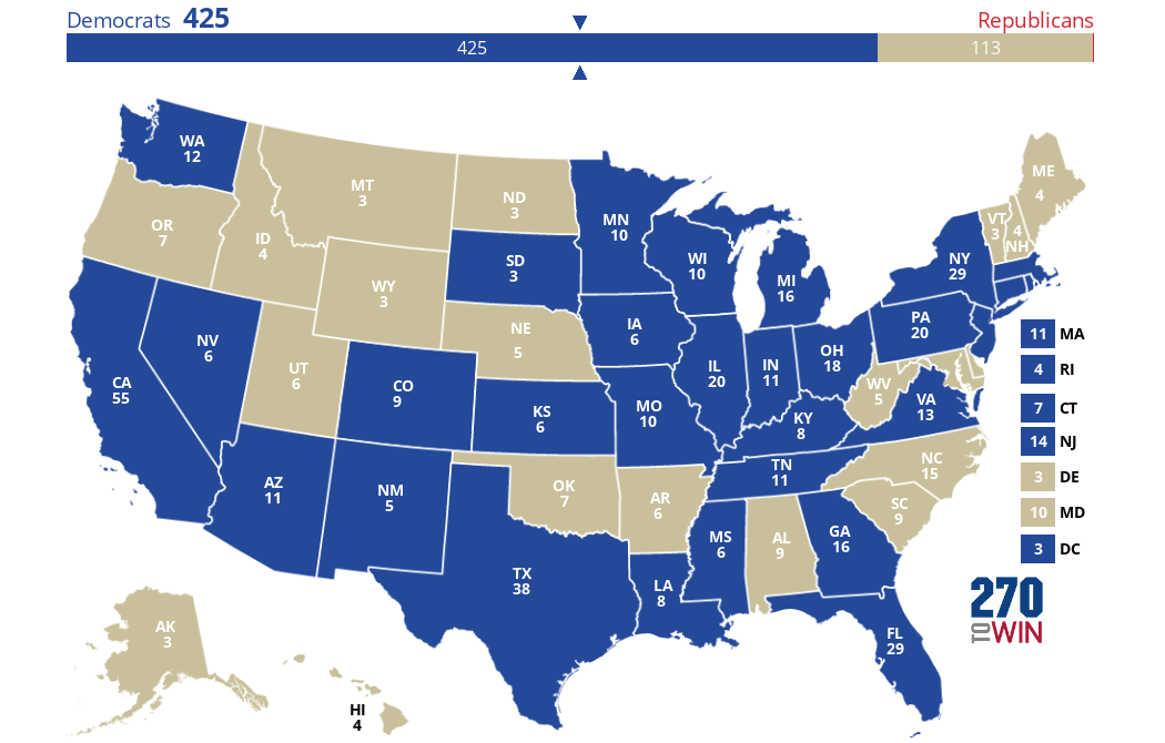 2024 Presidential Election Interactive Map