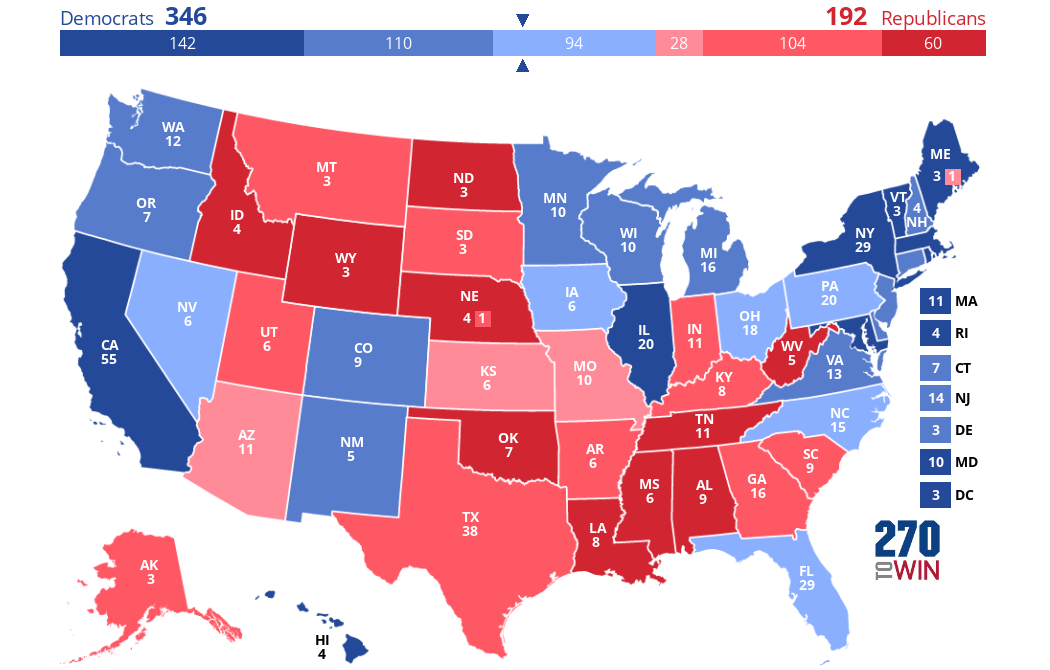 2024 Presidential Election Interactive Map