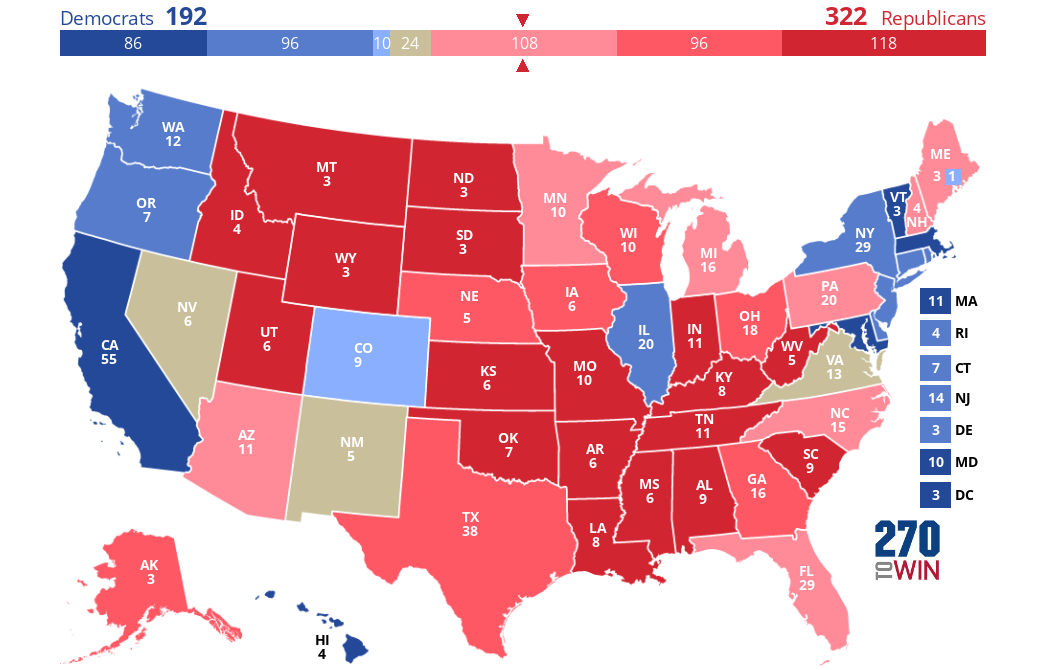 2024 Presidential Election Interactive Map