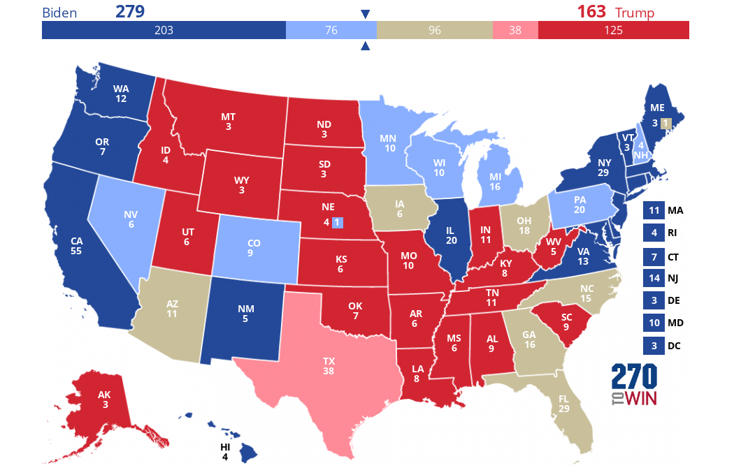 CNN 2020 Electoral College Map