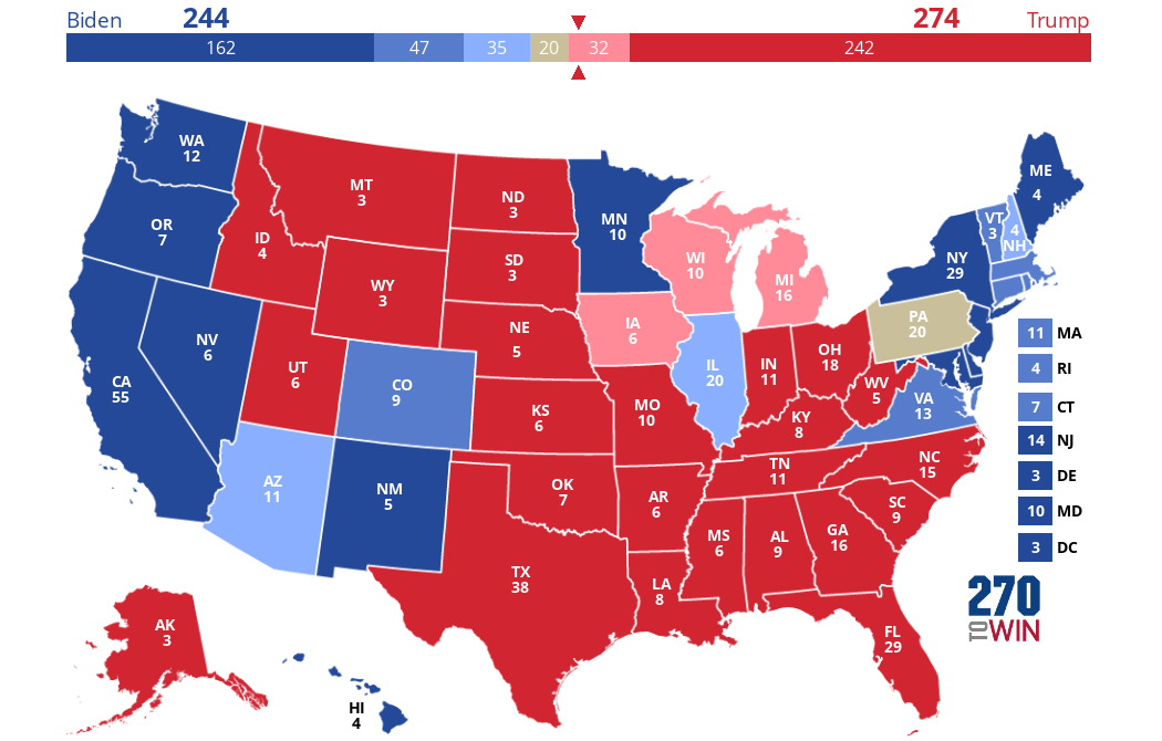 2024 Presidential Election Interactive Map