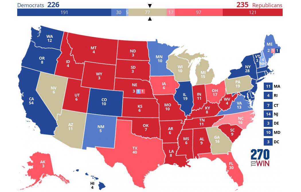 270toWin - 2024 Presidential Election Interactive Map