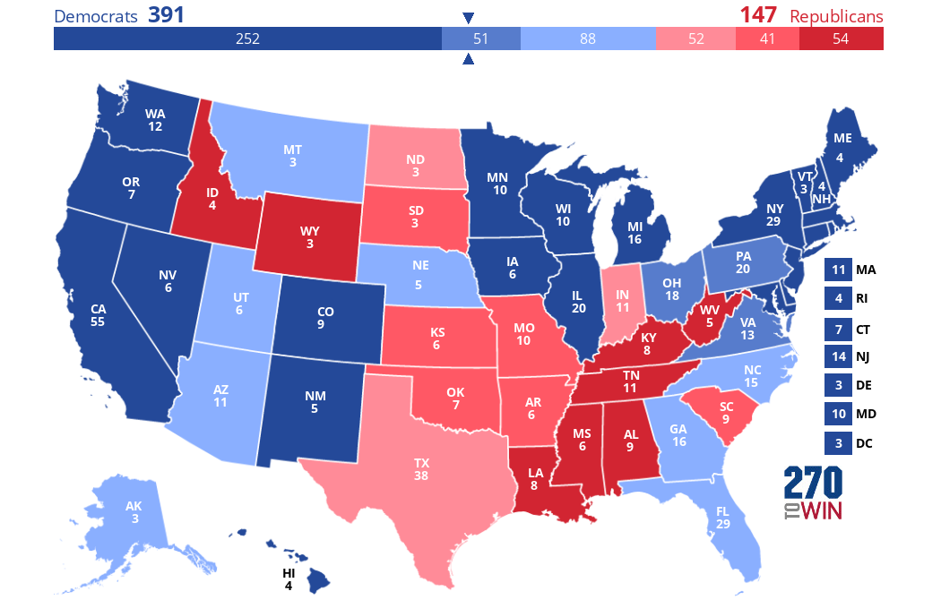 2024 Presidential Election Interactive Map