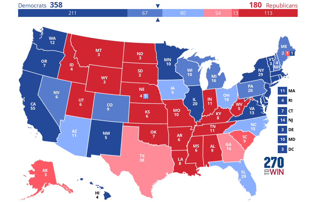 2024 Presidential Election Interactive Map
