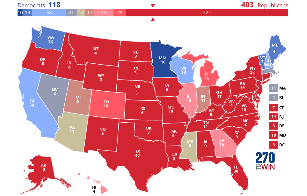 2024 Presidential Election Interactive Map