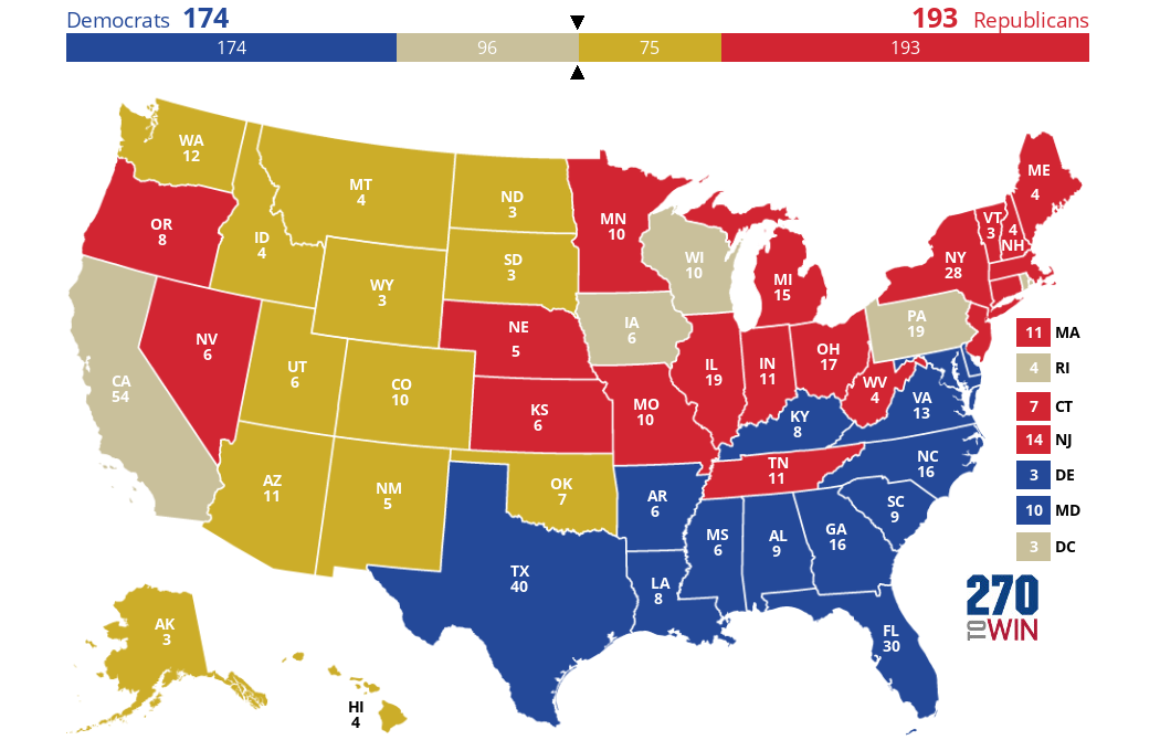 2024 Presidential Election Interactive Map