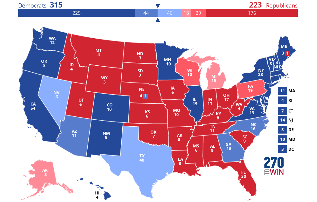 2024 Presidential Election Interactive Map