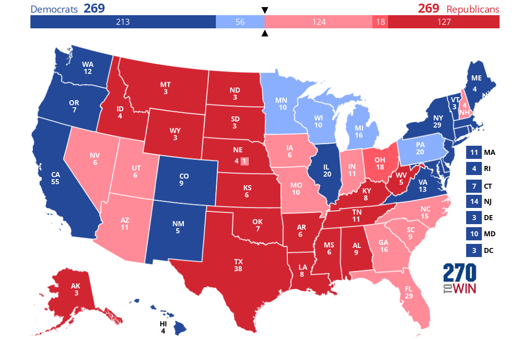 2025 Presidential Election Interactive Map