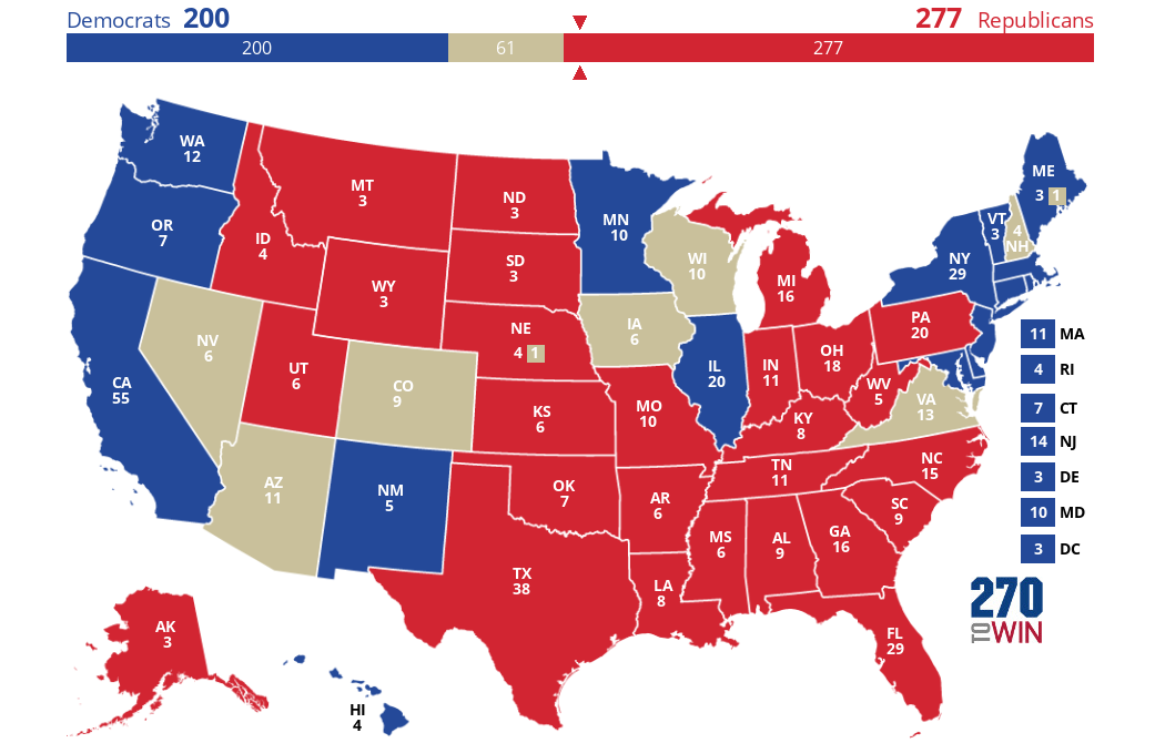 2024 Presidential Election Interactive Map