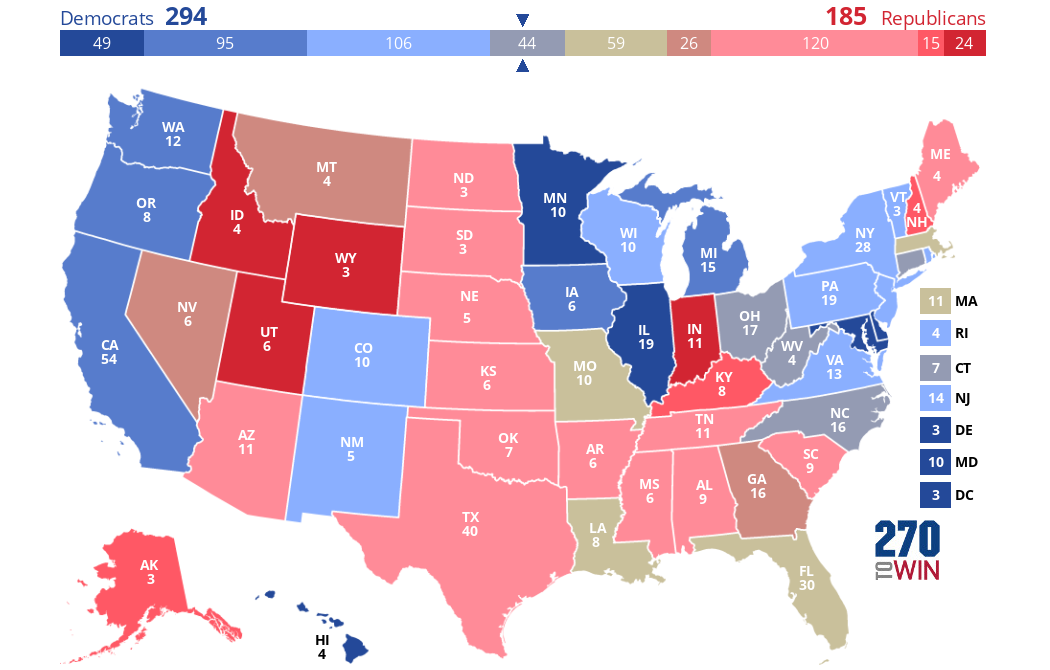 2024 Presidential Election Interactive Map